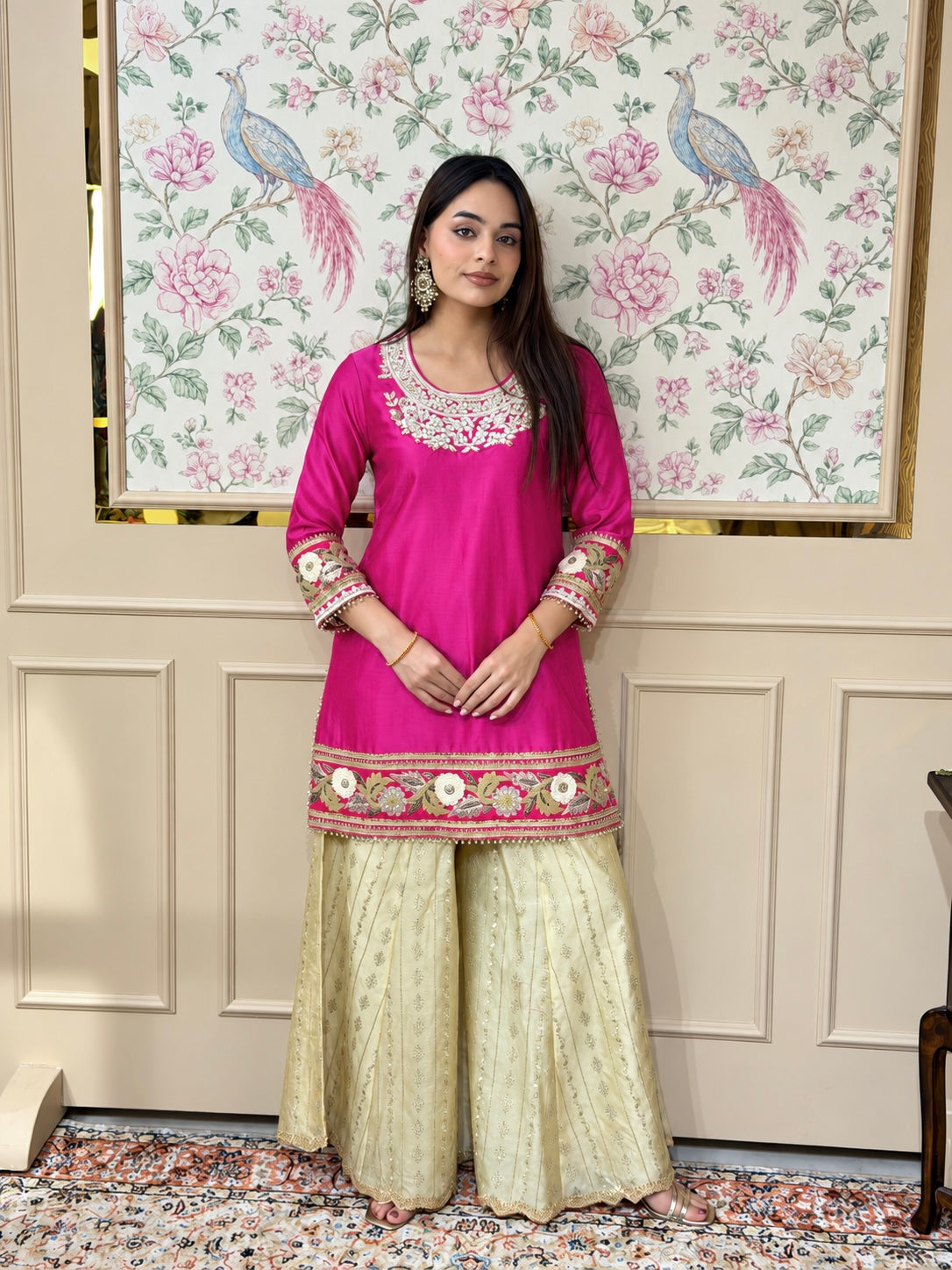 Magenta Zardosi Sharara