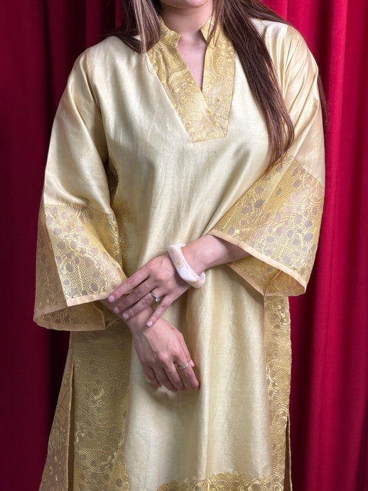 Butter Yellow Chanderi Set image 1