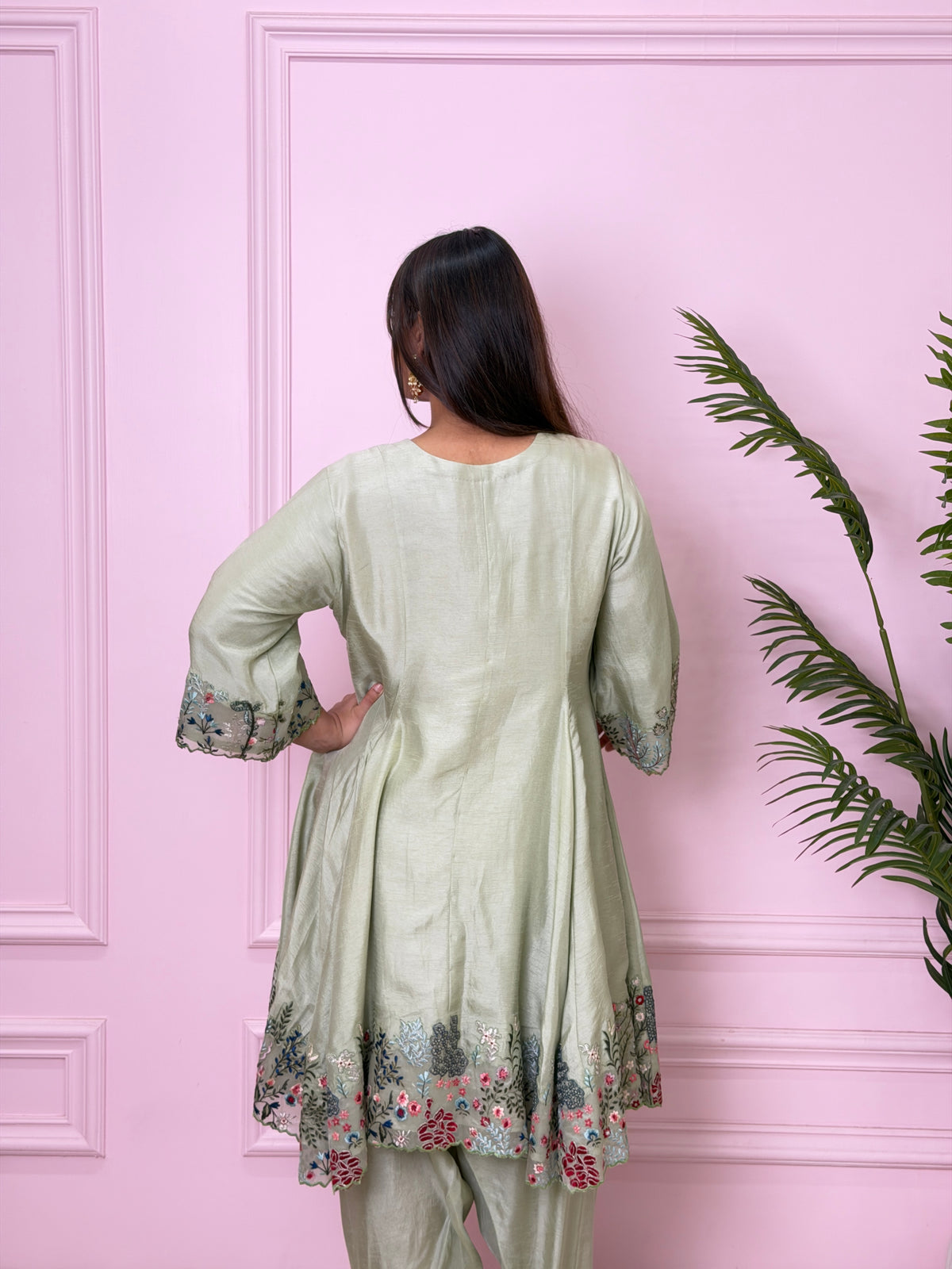 Short Anarkali with Dhoti Salwar image 3